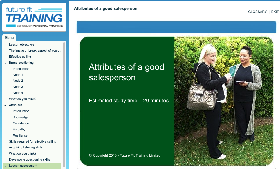 attributes of a good sales person - future fit training