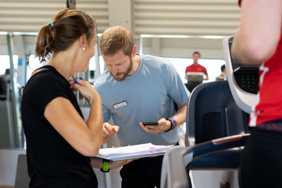 Personal Training Instructor Course practical learning in the gym