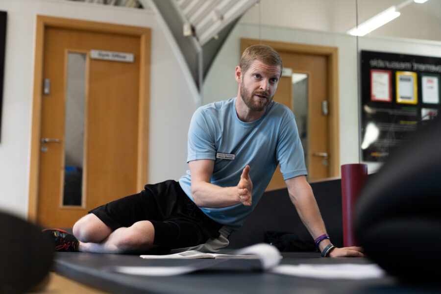 Future Fit Course Tutor teaching a practical personal training class