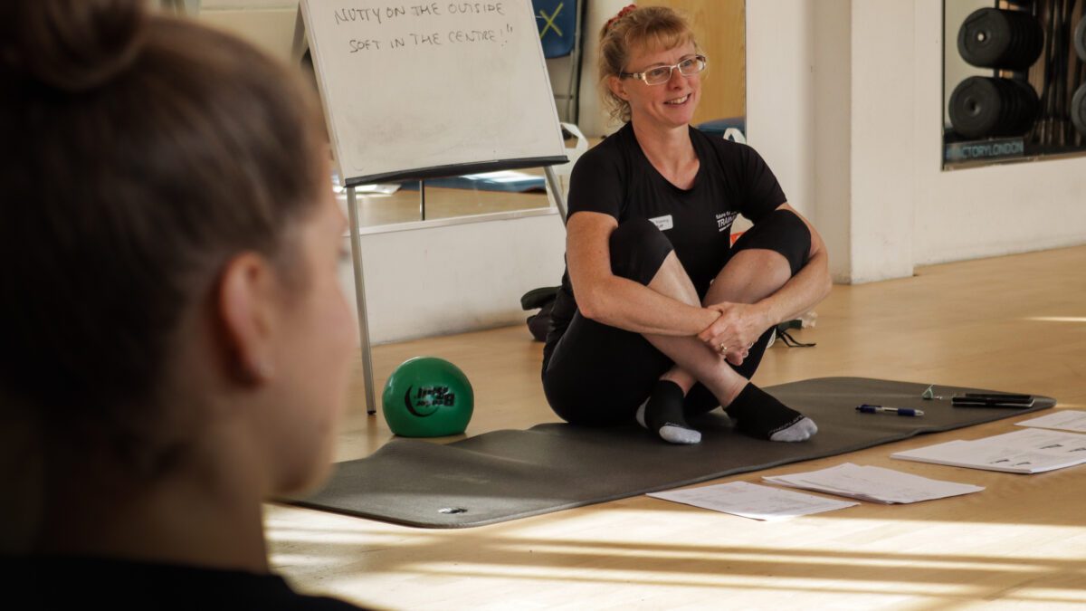 Pilates Mat Instructor teaching course students in London