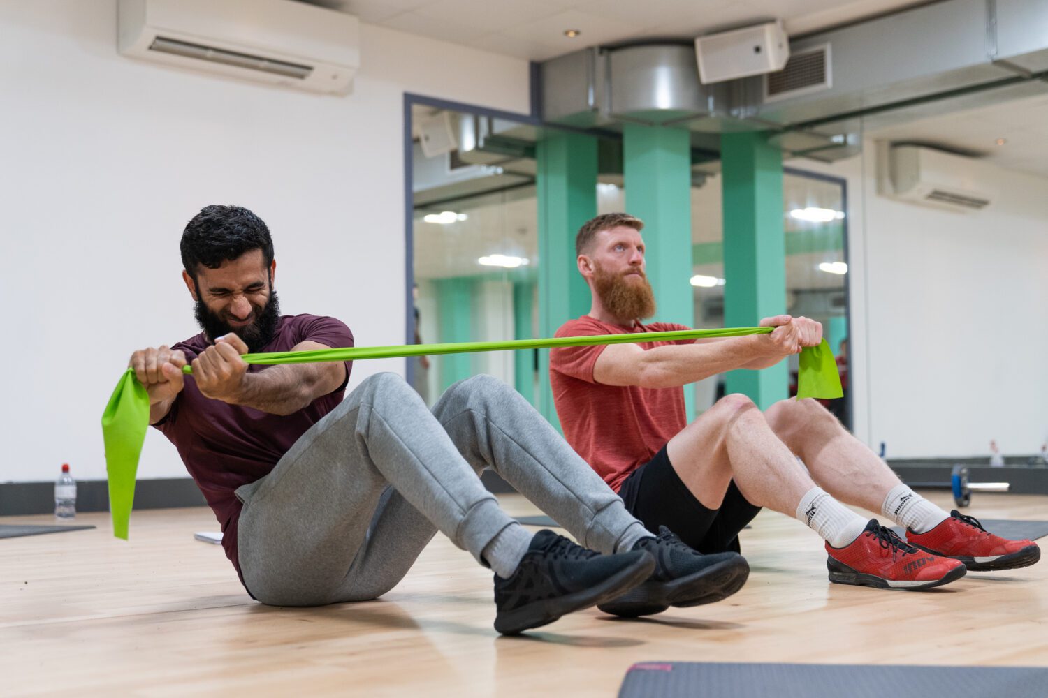 Students in a core training class