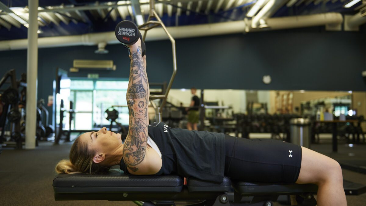 brand ambassador Lucy Spraggan strength training