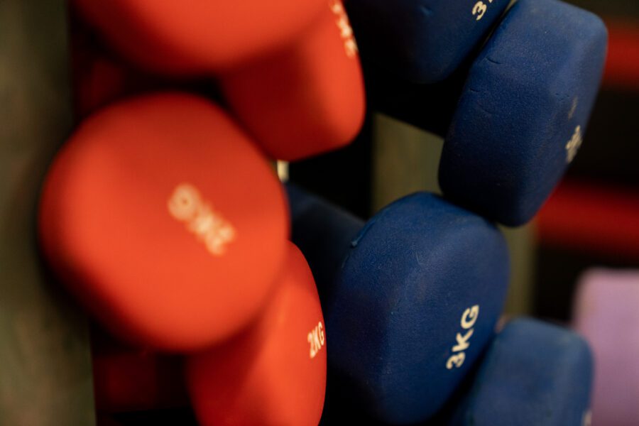 zoomed in picture of weights