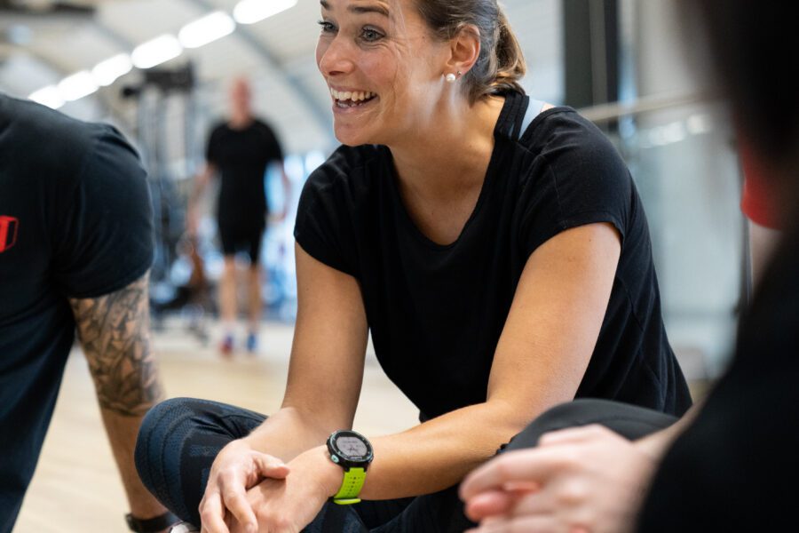 Personal training course student smiling