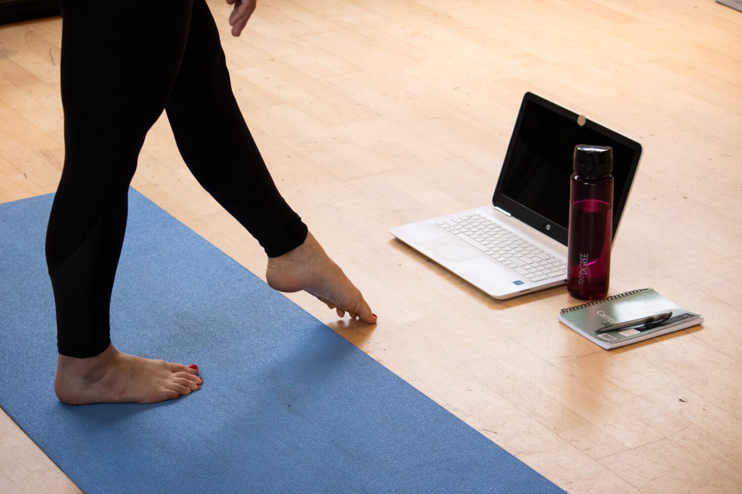 Woman's feet pointed toes