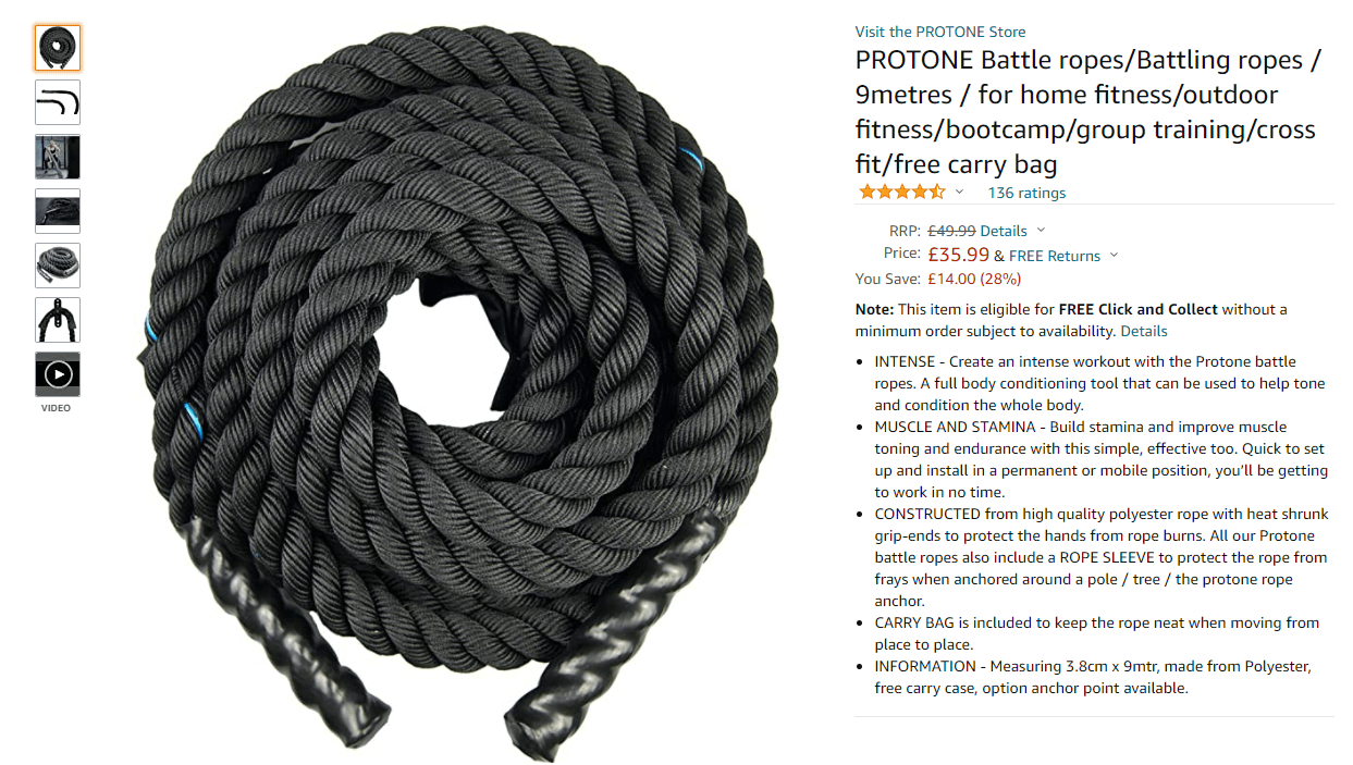 Personal trainers battle ropes