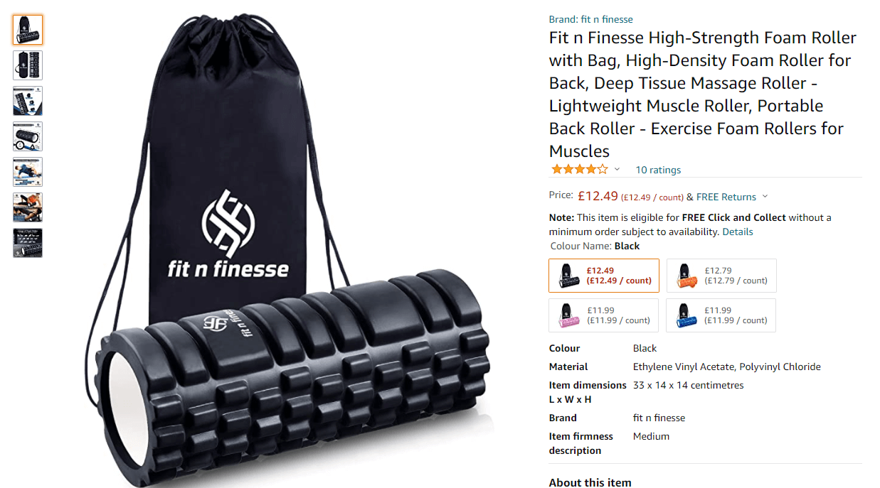 Personal trainers foam roller