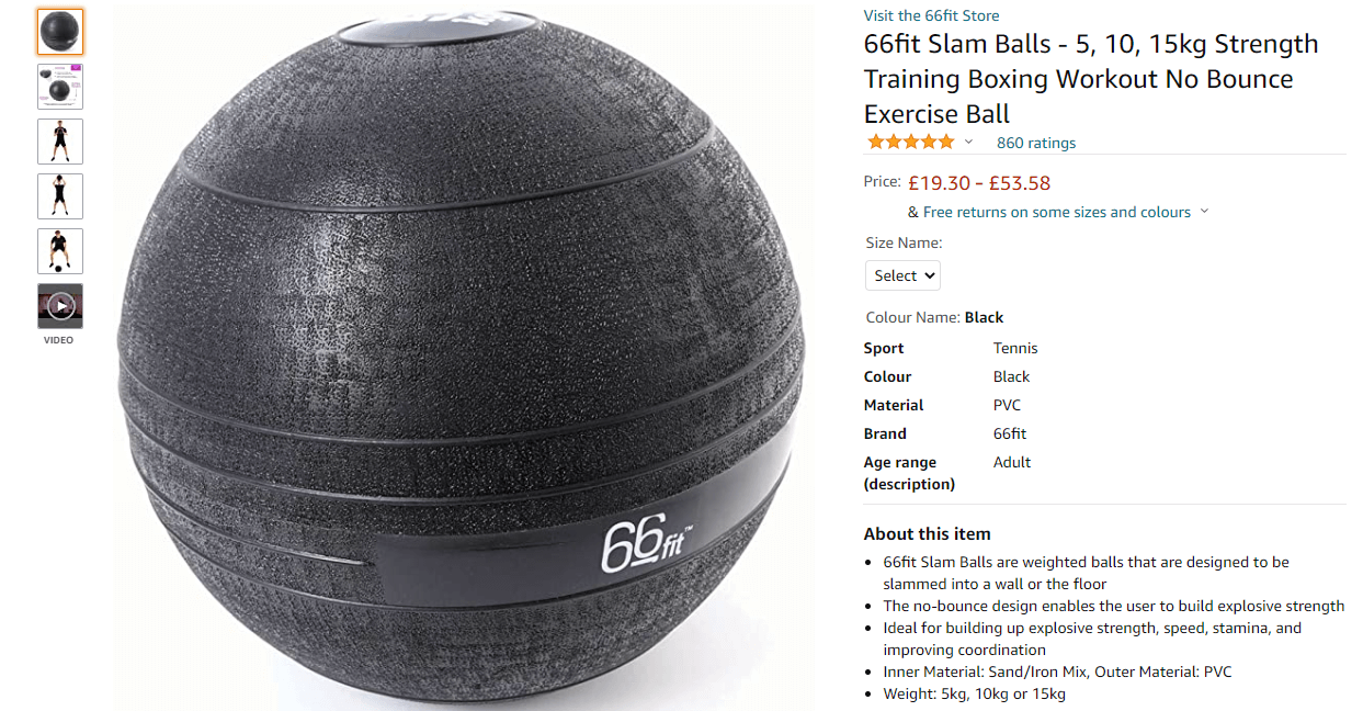 Personal trainers medicine ball