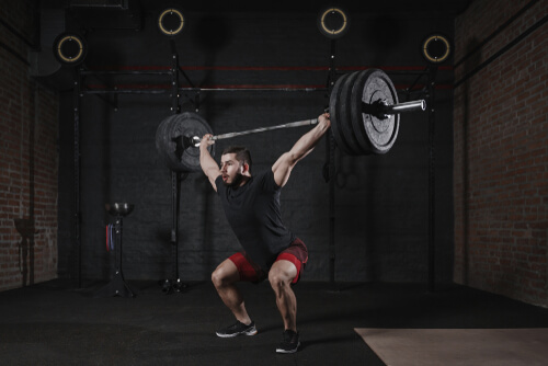 Barbell overhead squat