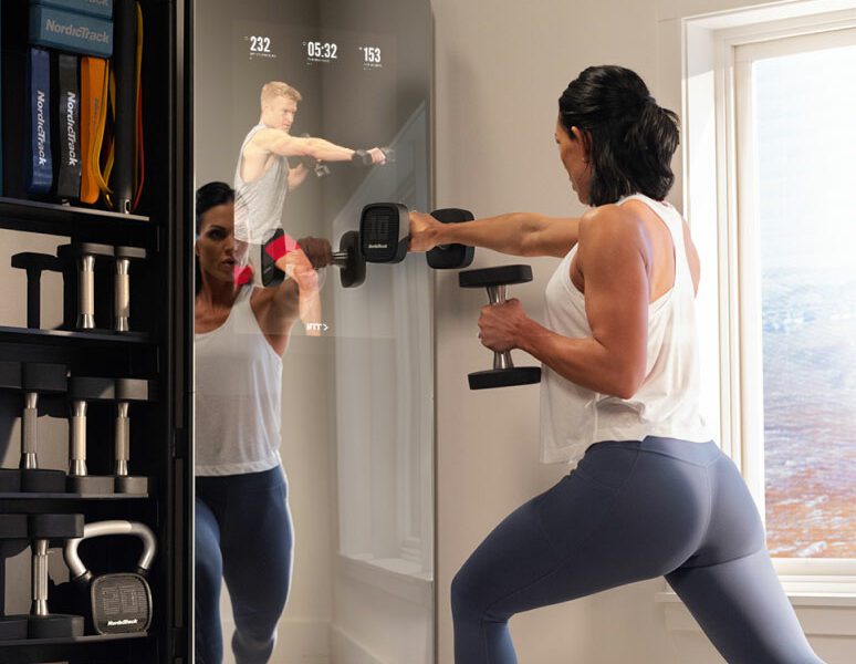 fitness training mirror