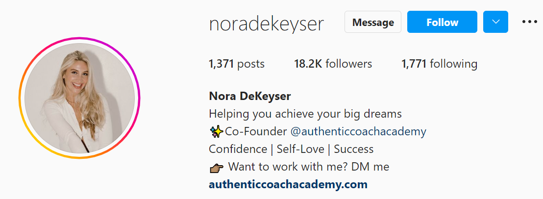 Nora Dekeyser - Life Coach